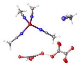 Cu(I) hydrogenoxalate CH3CN complex